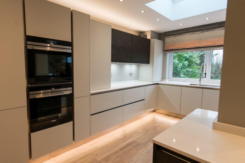 A Siemens double oven in a modern kitchen